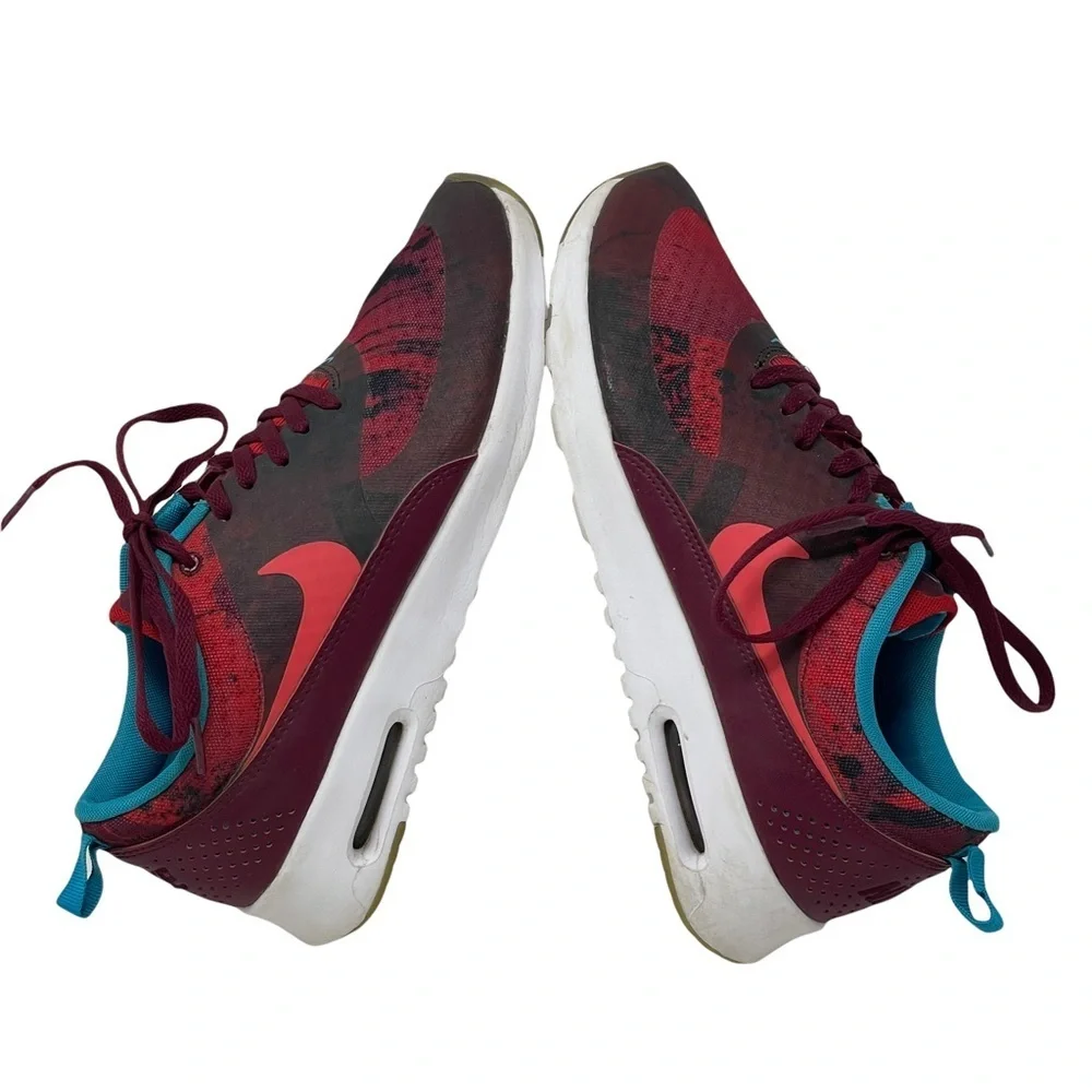 Nike Air Max Thea‎ Print N7 Burgundy Sneakers Size 10